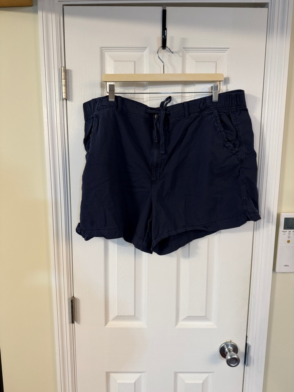 Sonoma Navy High-Waist Drawstring Utility Shorts - Picture 9 of 9